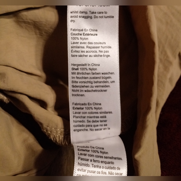 NWOT 90's parachute style joggers pull on slit pockets 100% nylon - Picture 7 of 8